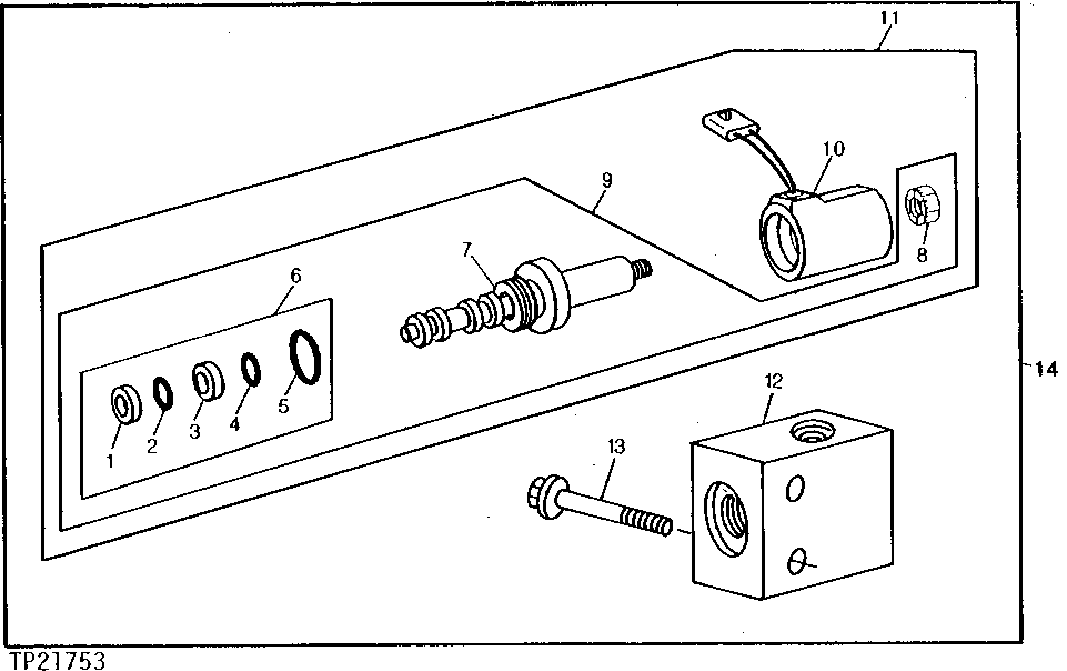 Схема запчастей John Deere 90ELC - 379 - AUXILIARY SOLENOID VALVE 3360 HYDRAULIC SYSTEM