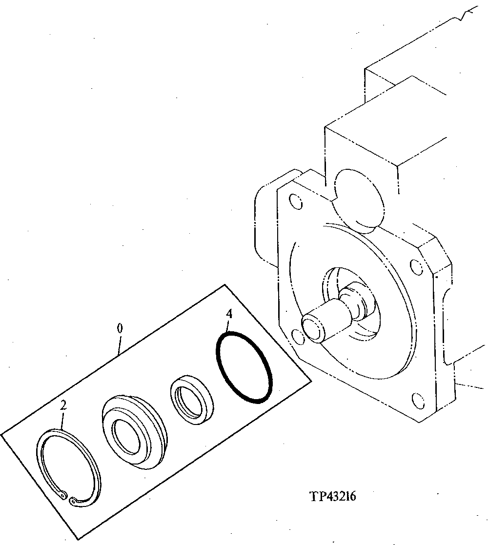 Схема запчастей John Deere 90E - 141 - Pump Case Part (Standard And Blade) 2160 HYDRAULIC SYSTEM
