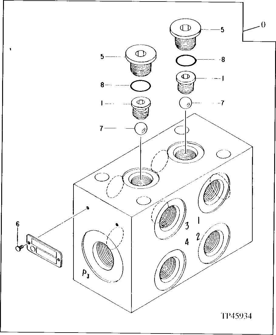 Схема запчастей John Deere 92ELC - 299 - Shuttle Valve (011000 - ) 3360 Hydraulic System