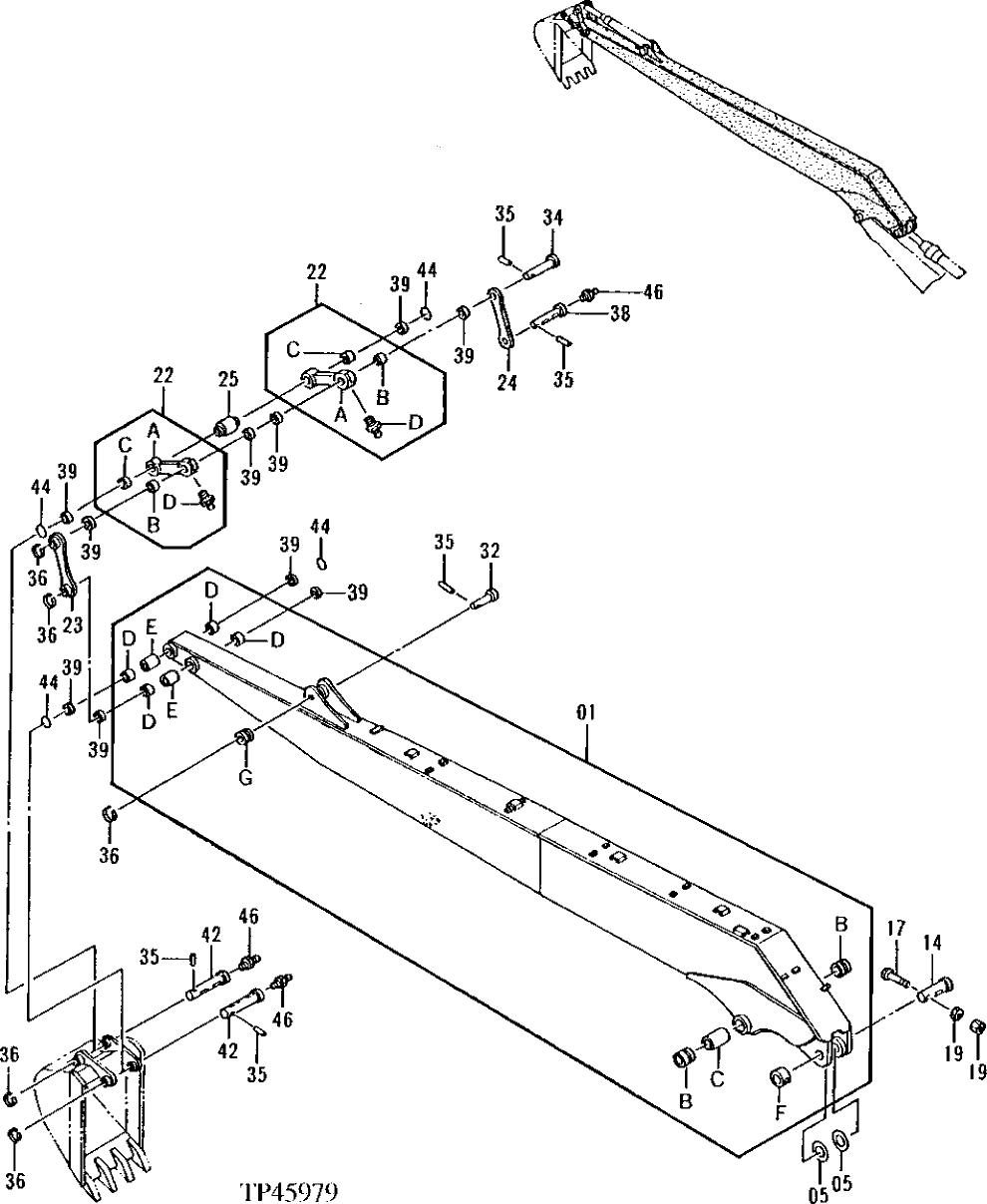 Схема запчастей John Deere 92ELC - 302 - SUPER LONG FRONT ARM (011000 - ) 3360 Hydraulic System
