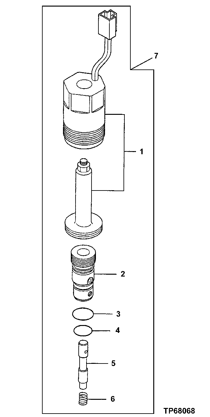 Схема запчастей John Deere 92ELC - 170 - REDUCTION VALVE 2160 Vehicle Hydraulics