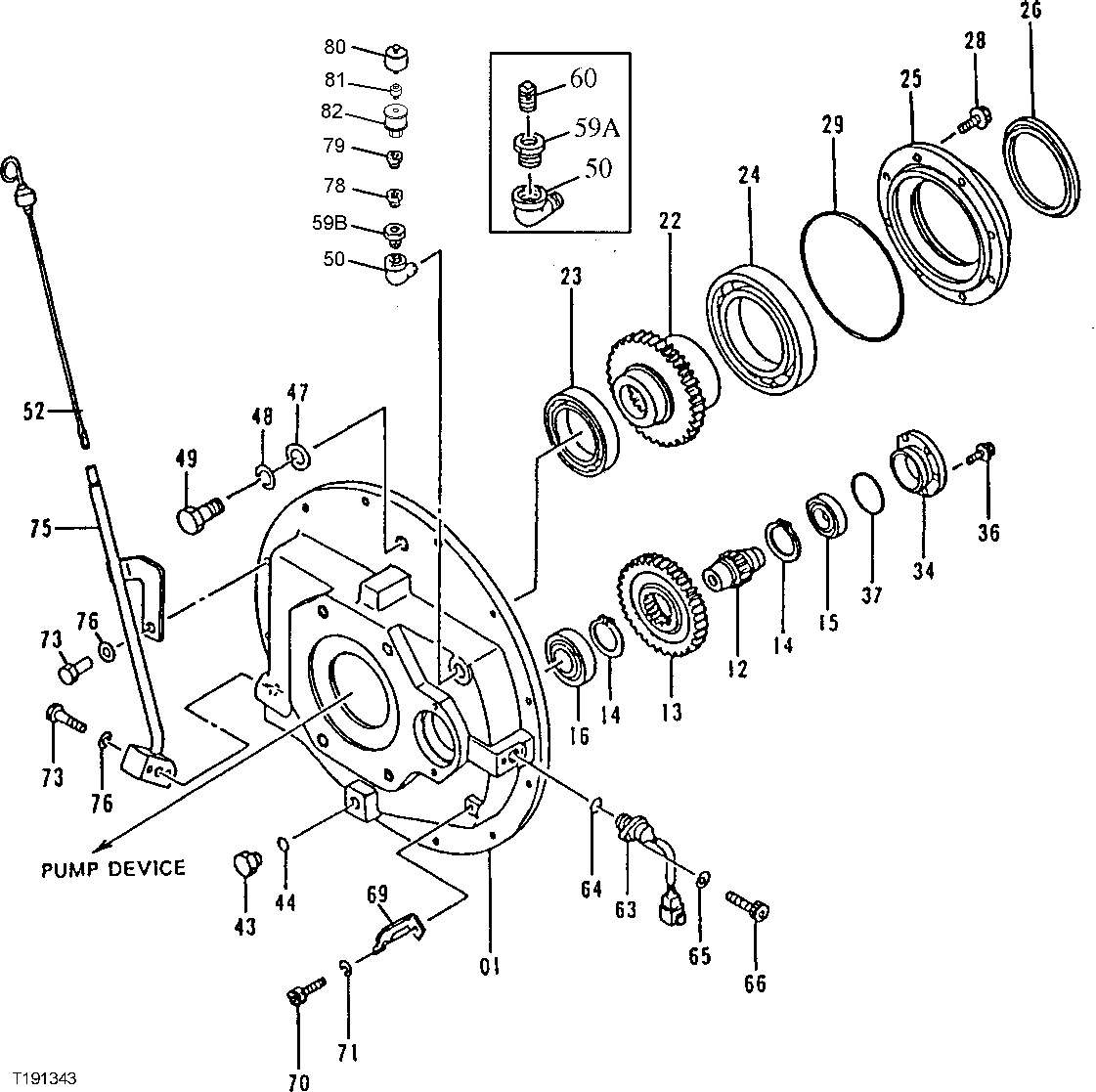 Схема запчастей John Deere 92ELC - 172 - Main Hydraulic Pump 2160 Vehicle Hydraulics