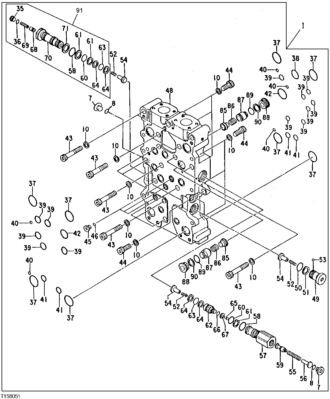 Схема запчастей John Deere 92ELC - 274 - Control Valve 3360 HYDRAULIC SYSTEM
