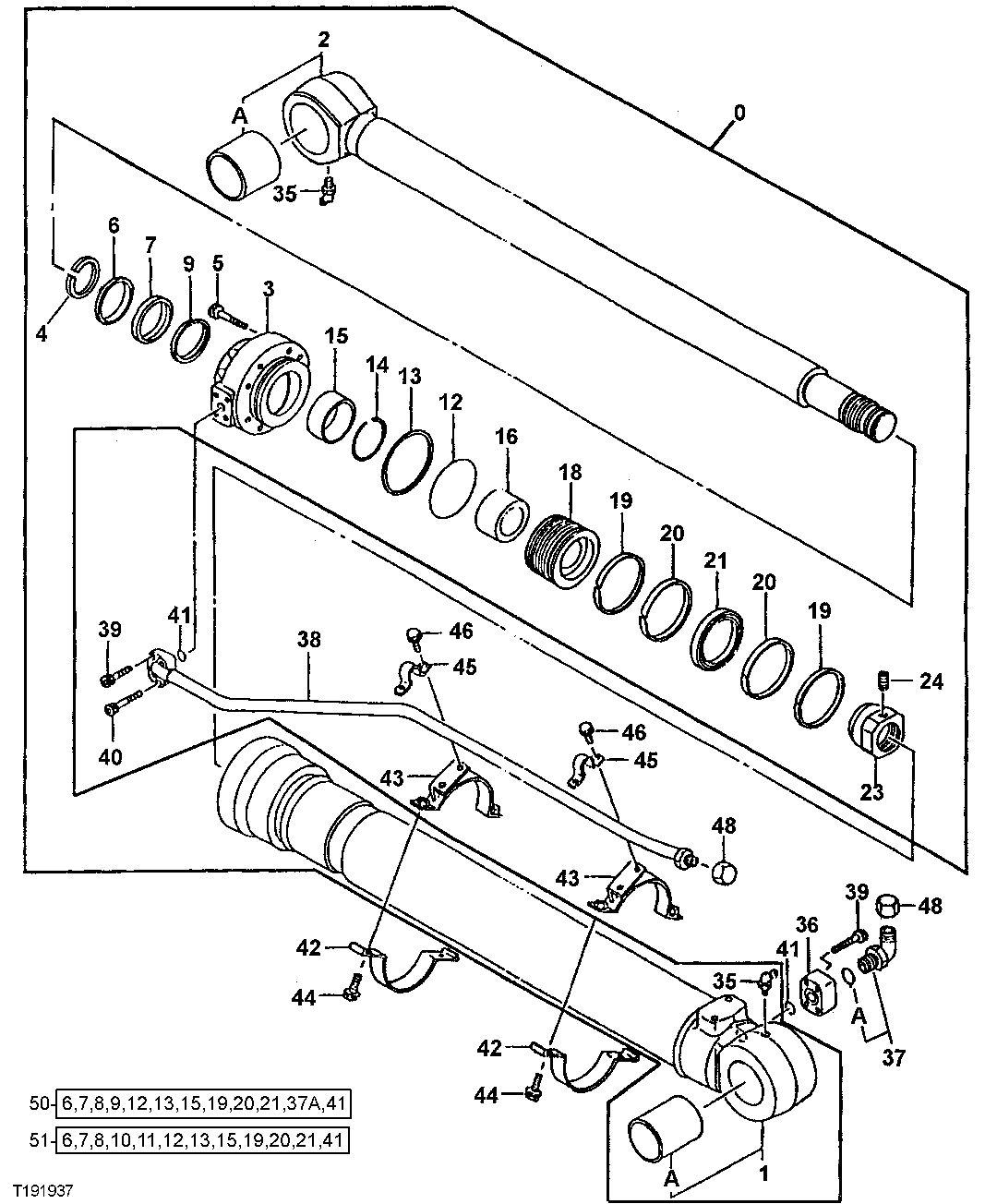 Схема запчастей John Deere 92ELC - 290 - Bucket Cylinder 3360 HYDRAULIC SYSTEM