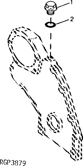 Схема запчастей John Deere 92DLC - 97 - NO MAGNETIC PICK-UP PLUG 1676 Instruments And Indicators