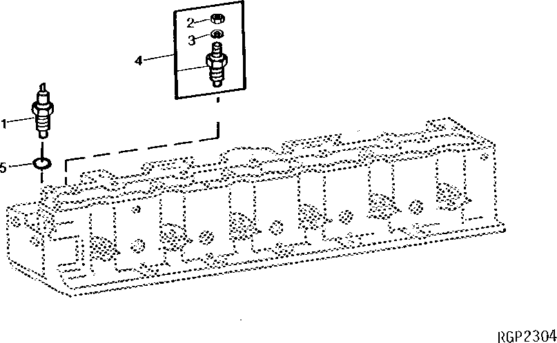 Схема запчастей John Deere 92DLC - 98 - ENGINE TEMPERATURE SENDERS 1676 Instruments And Indicators