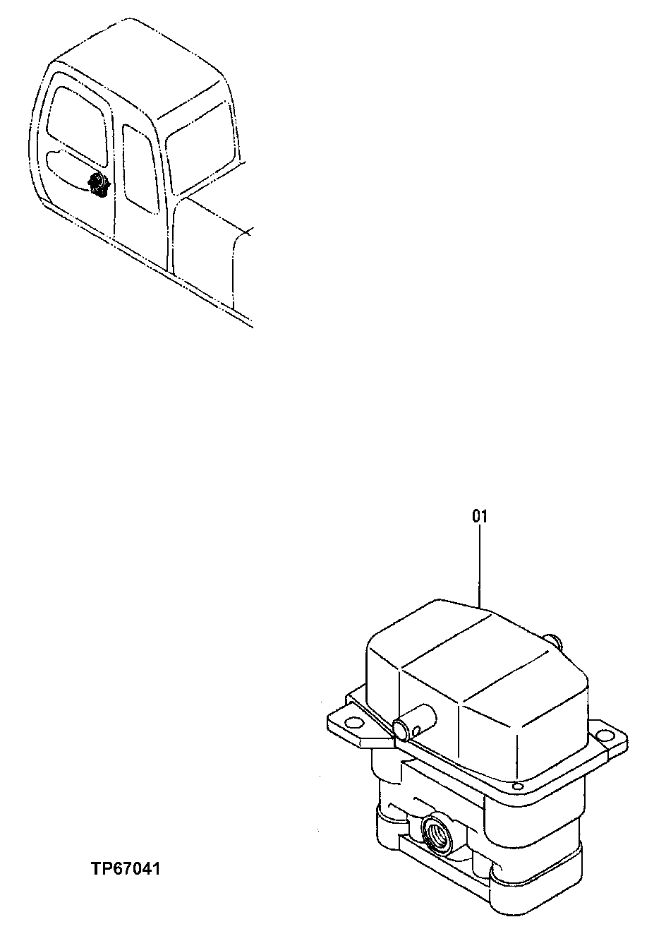 Схема запчастей John Deere 00LC - 288 - PROPEL PILOT VALVE ( - 050305) 3315 CONTROL LINKAGE