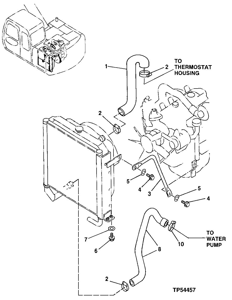 Схема запчастей John Deere 20 - 177 - RADIATOR PARTS 0510 Engine Cooling Systems