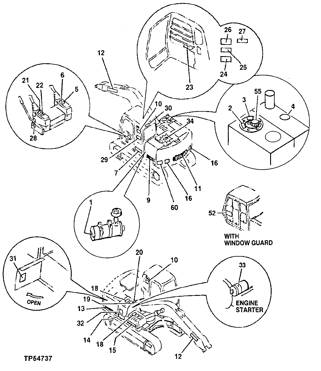 Схема запчастей John Deere 20 - 188 - Labels and Decals 1320 Vehicle Finish and Trim