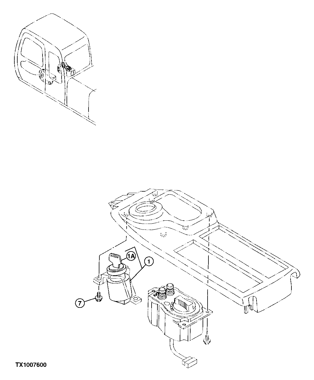 Схема запчастей John Deere 10 - 138 - Ignition 1674 Wiring Harness And Switches