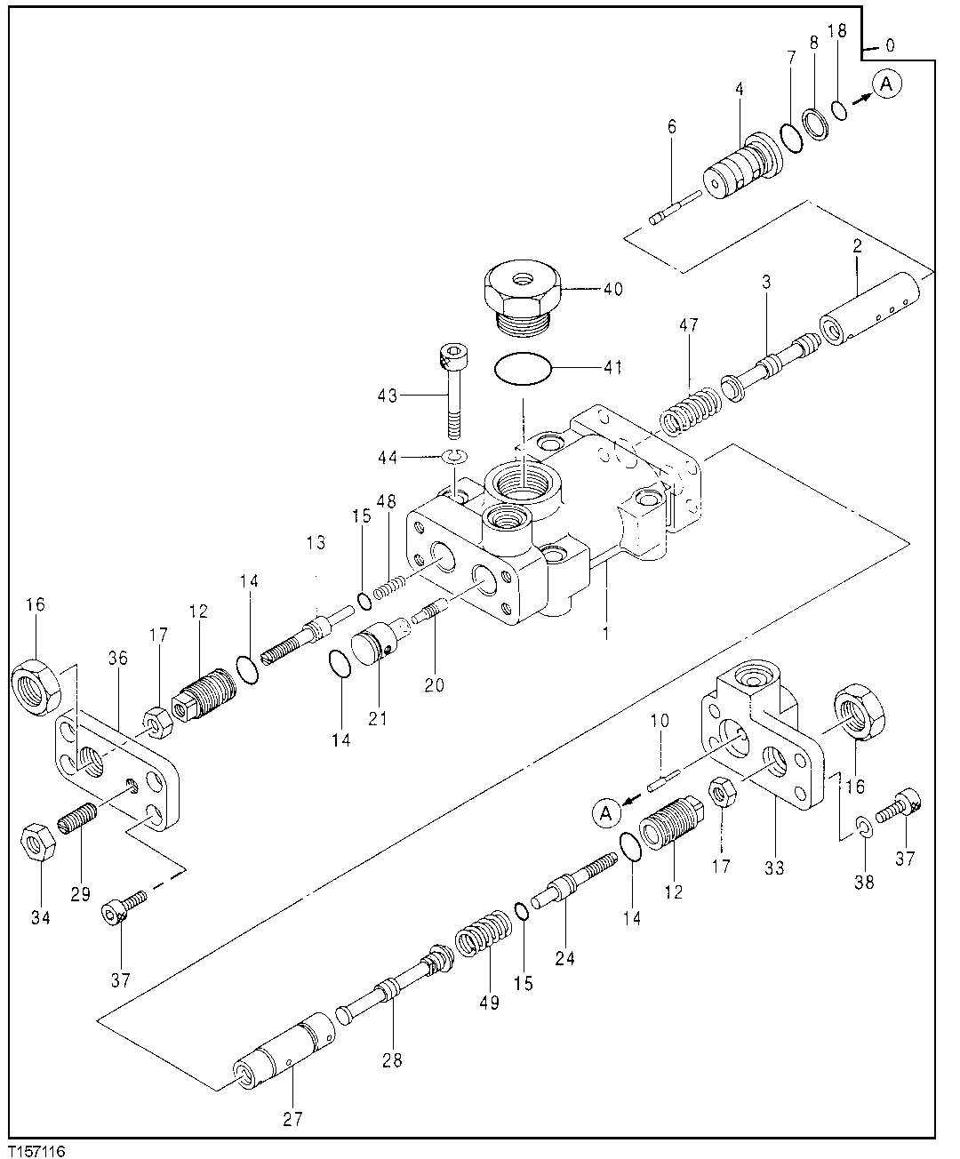 Схема запчастей John Deere 10 - 214 - Hydraulic Pump Regulator (Blade) 2160 Vehicle Hydraulics