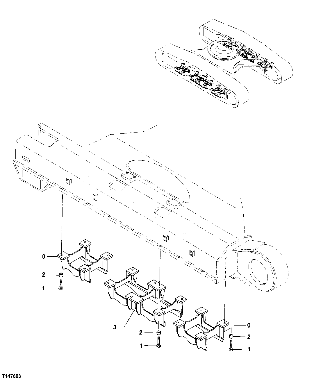 Схема запчастей John Deere 30LC/370 - 4 - Track Guard 0130 Track Systems