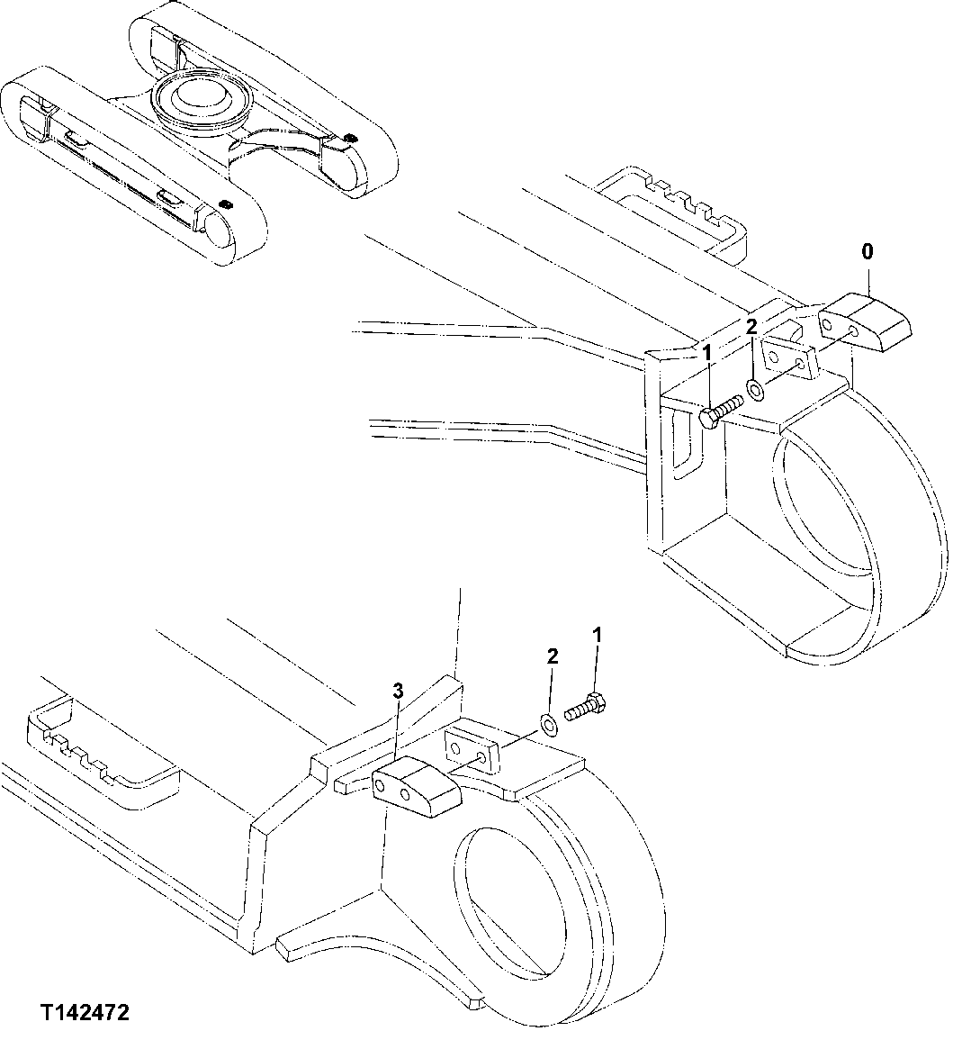 Схема запчастей John Deere 30LCR - 3 - TRACK LINK GUIDE 0130 Track Systems