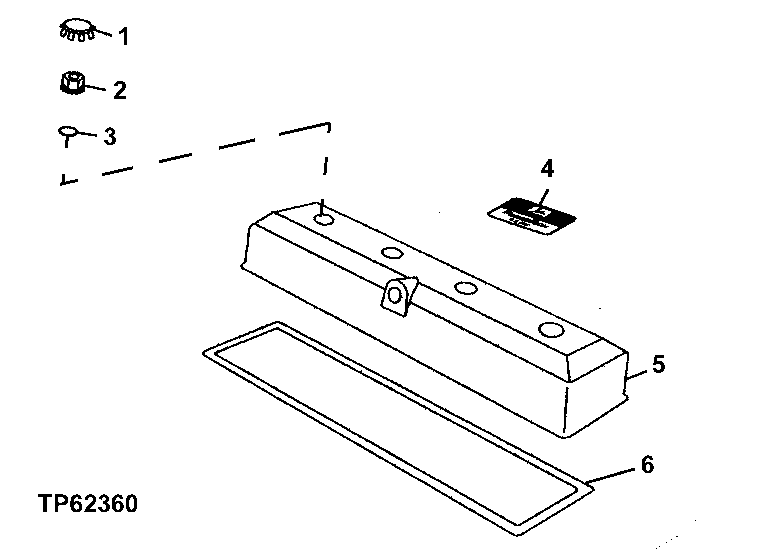 Схема запчастей John Deere 30LCR - 24 - ROCKER ARM COVER 0402A CAMSHAFT AND VALVE ACTUATING MEANS 4045TT050 4045TT050