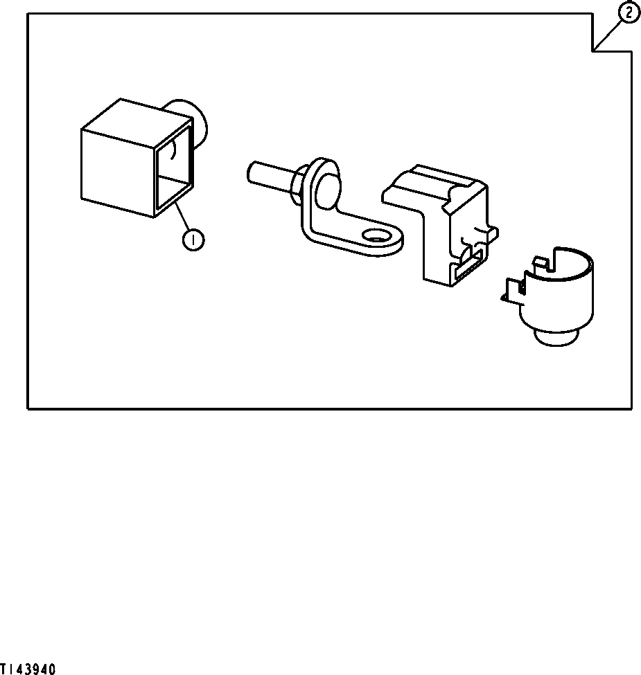 Схема запчастей John Deere 30LCR - 53 - STARTER MOTOR ADAPTER KIT 0422A STARTING MOTOR AND FASTENINGS 4045TT050 4045TT050