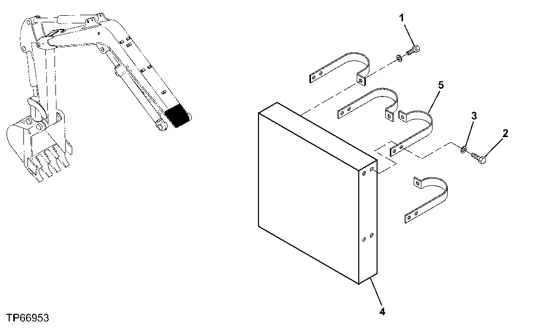 Схема запчастей John Deere 30LCR - 275 - GUARD, BOOM 1919 Miscellaneous Shields