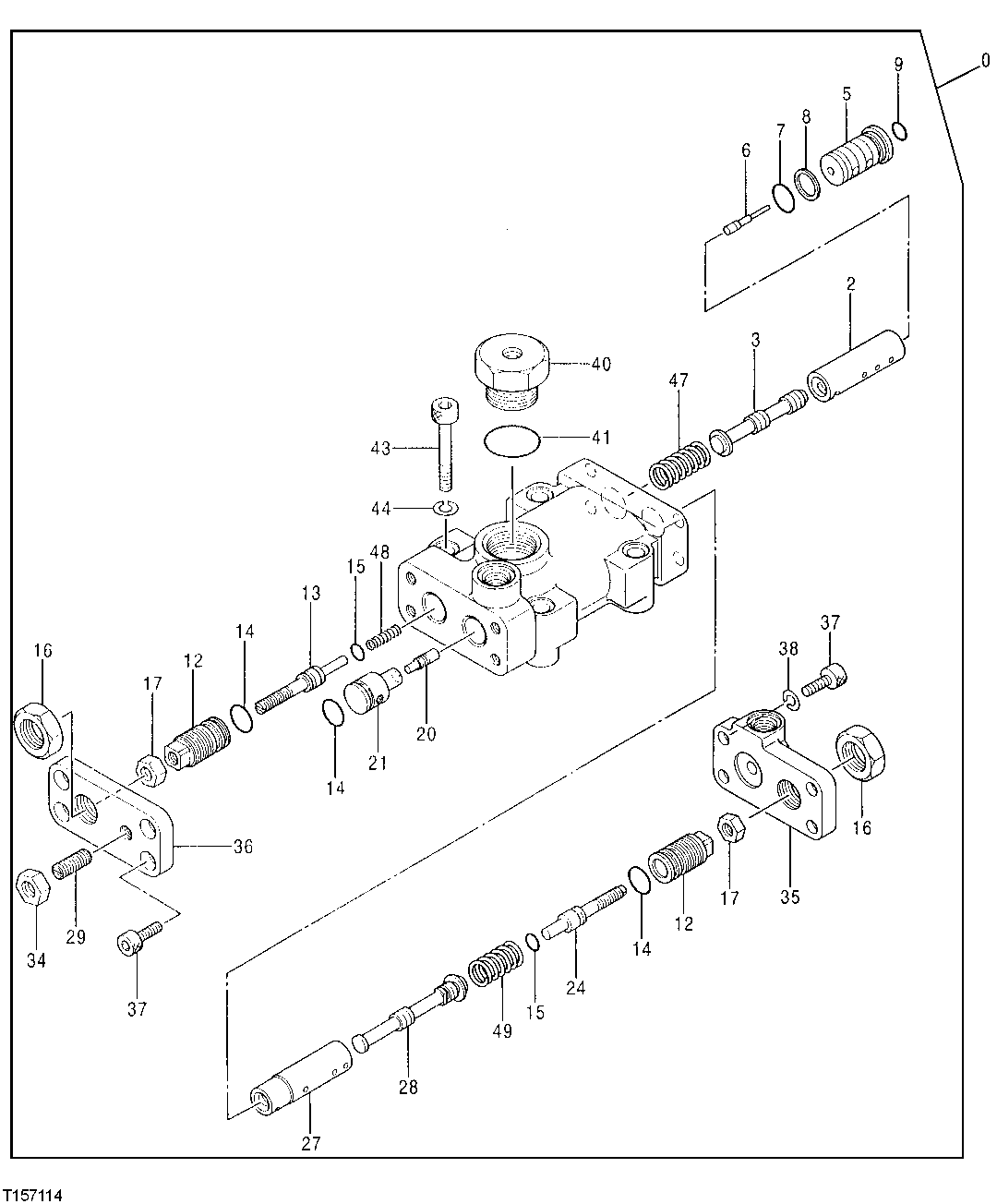 Схема запчастей John Deere 30LCR - 287 - PUMP REGULATOR 2160 Vehicle Hydraulics