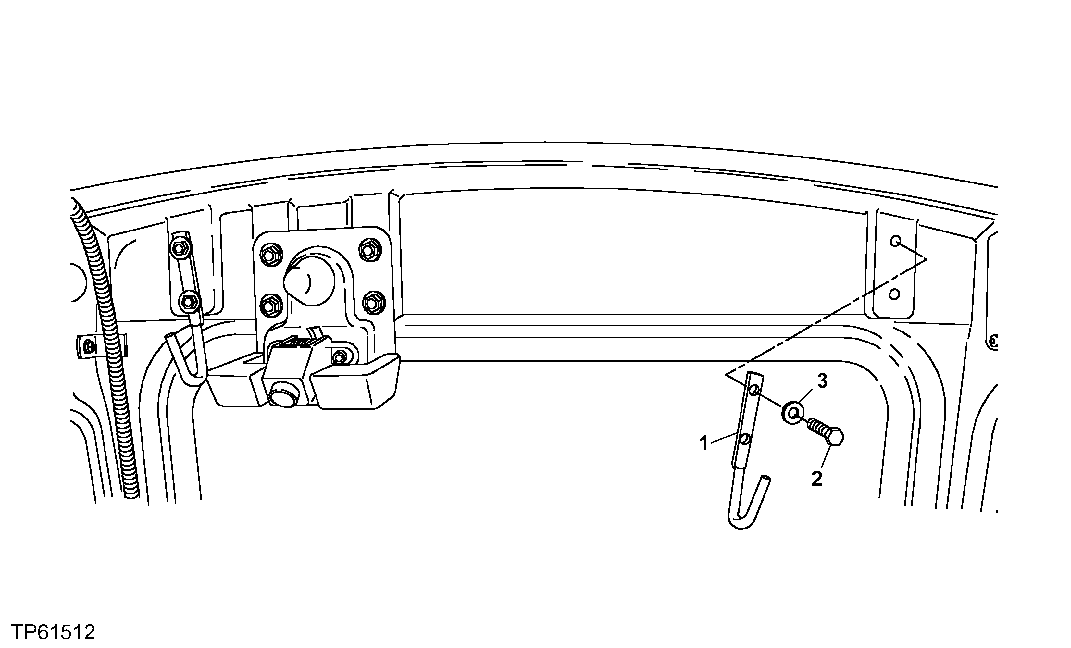 Схема запчастей John Deere 30LCR - 144 - J HOOKS 1811 ROPS, FOPS, OPS, Or Body Frame