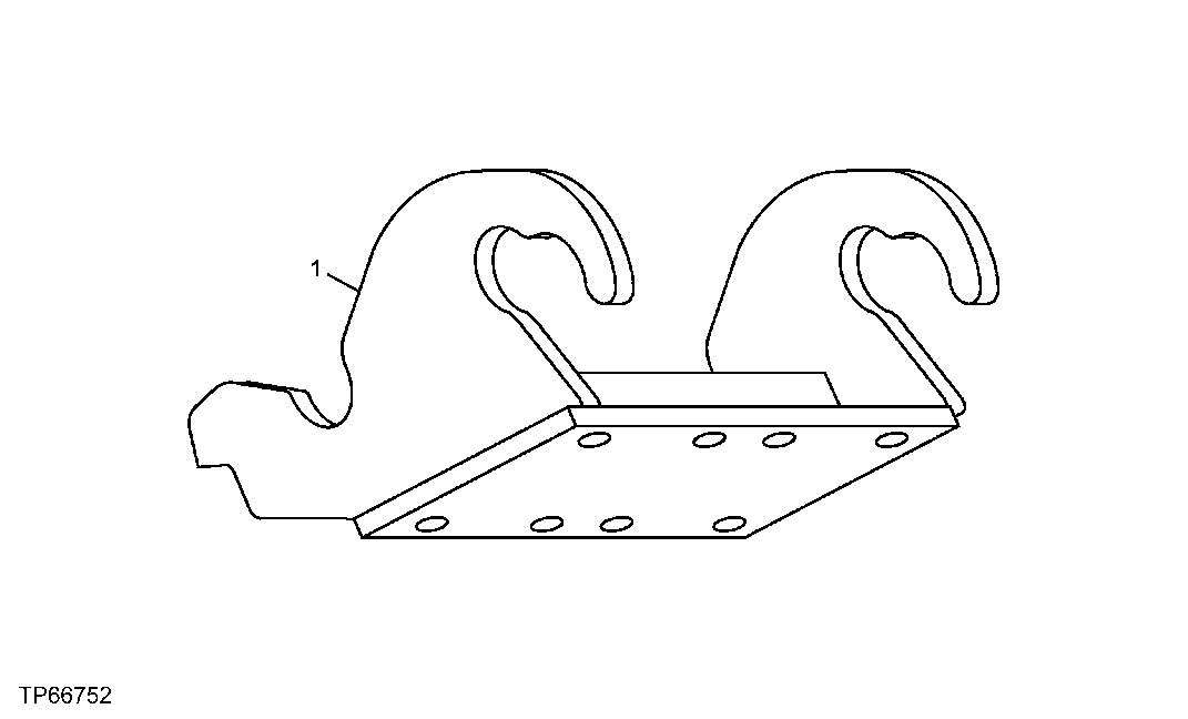 Схема запчастей John Deere 30LCR - 206 - BRACKET, HAMMER 3301 Blades & Side Cutters