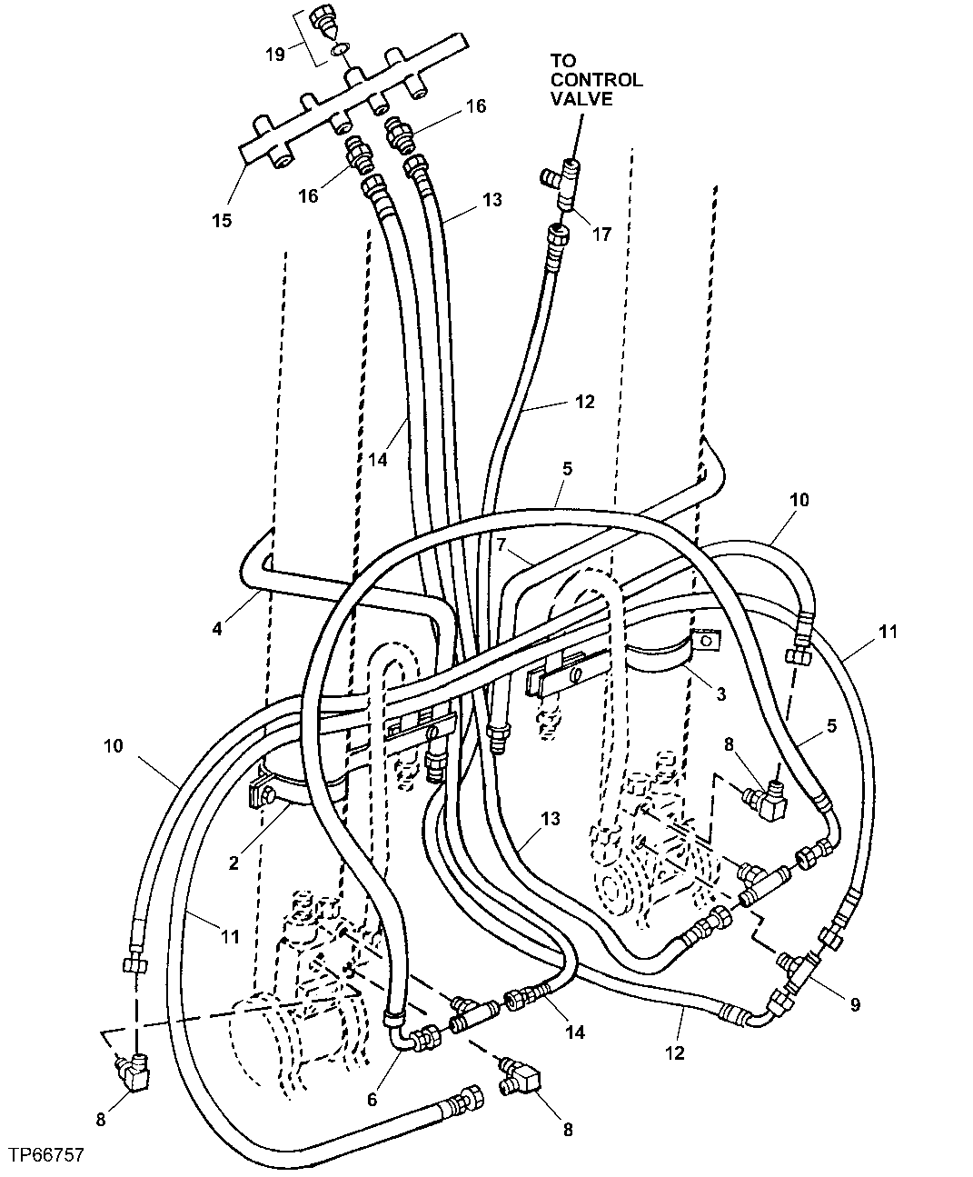 Схема запчастей John Deere 30LCR - 274 - BOOM CYLINDER LOAD LOWERING VALVE KIT 3360 Hydraulic System