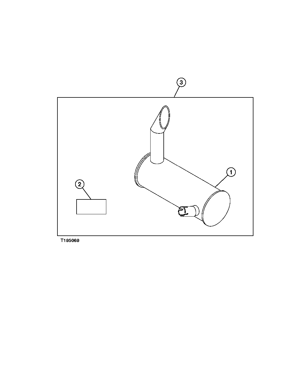 Схема запчастей John Deere 200LC, 330LC, 370 - 21 - Spark Arrestor Muffler 0530 External Exhaust Systems