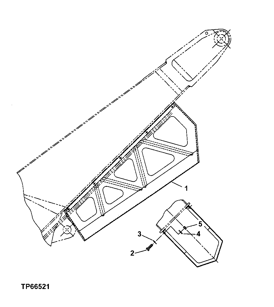 Схема запчастей John Deere 200LC, 330LC, 370 - 103 - BOOM MOUNTED ARM CYLINDER GUARD 1913 MISCELLANEOUS GUARDS