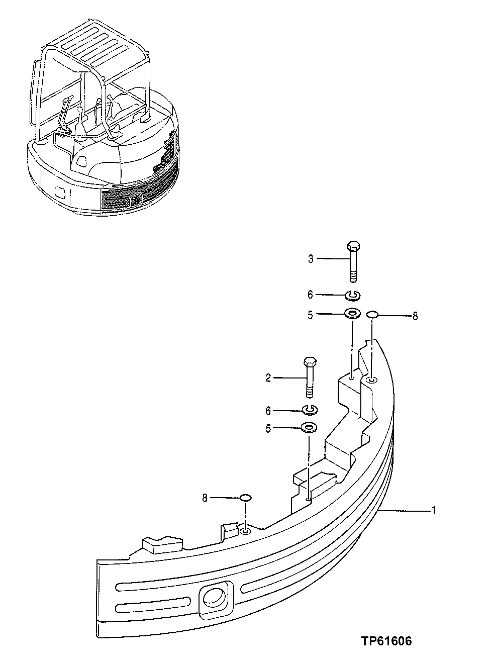 Схема запчастей John Deere 0ZTS - 74 - Counterweight 1740 Frame Installation