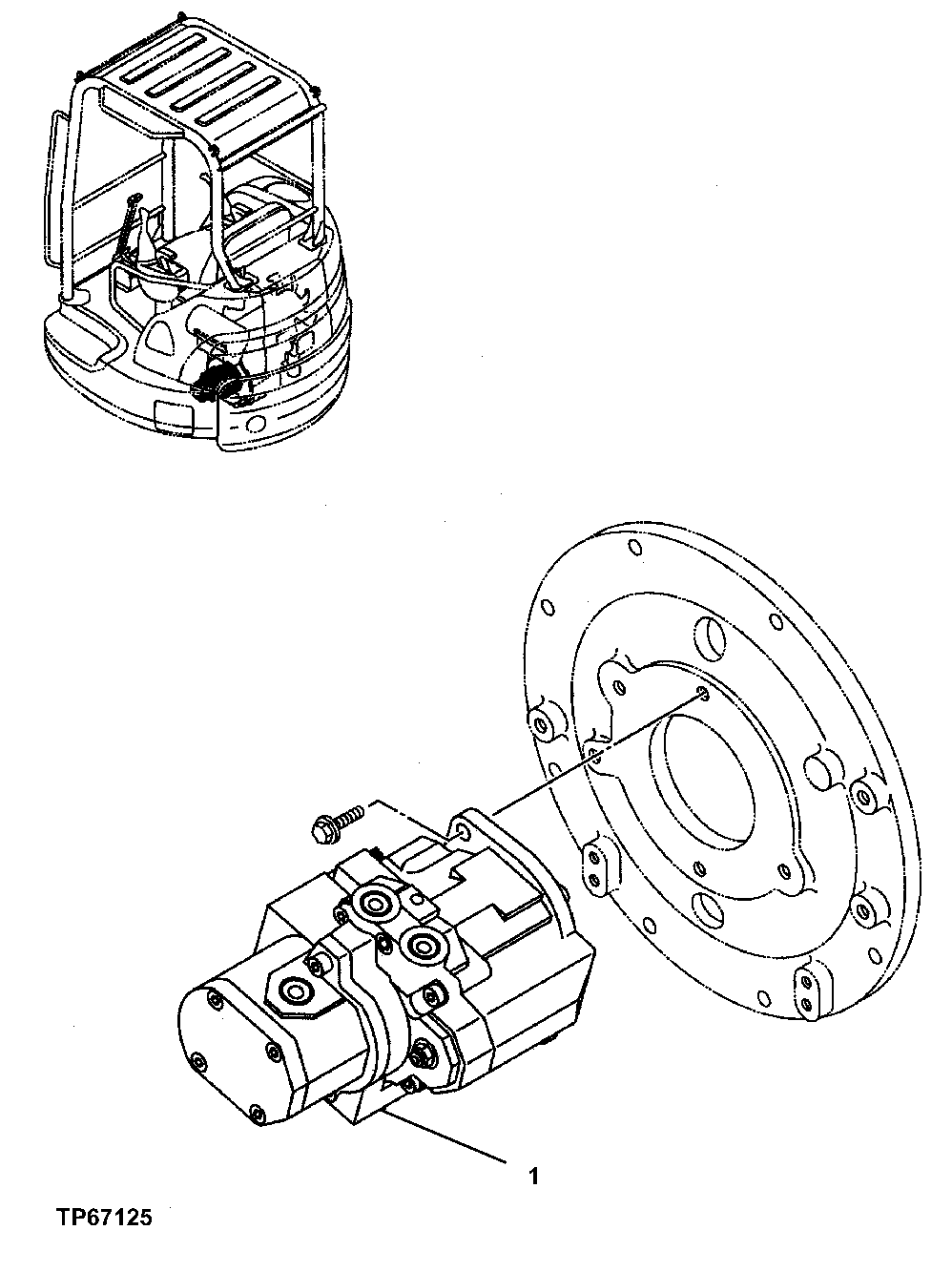 Схема запчастей John Deere 7ZTS - 95 - Main Hydraulic Pump 2160 Vehicle Hydraulics