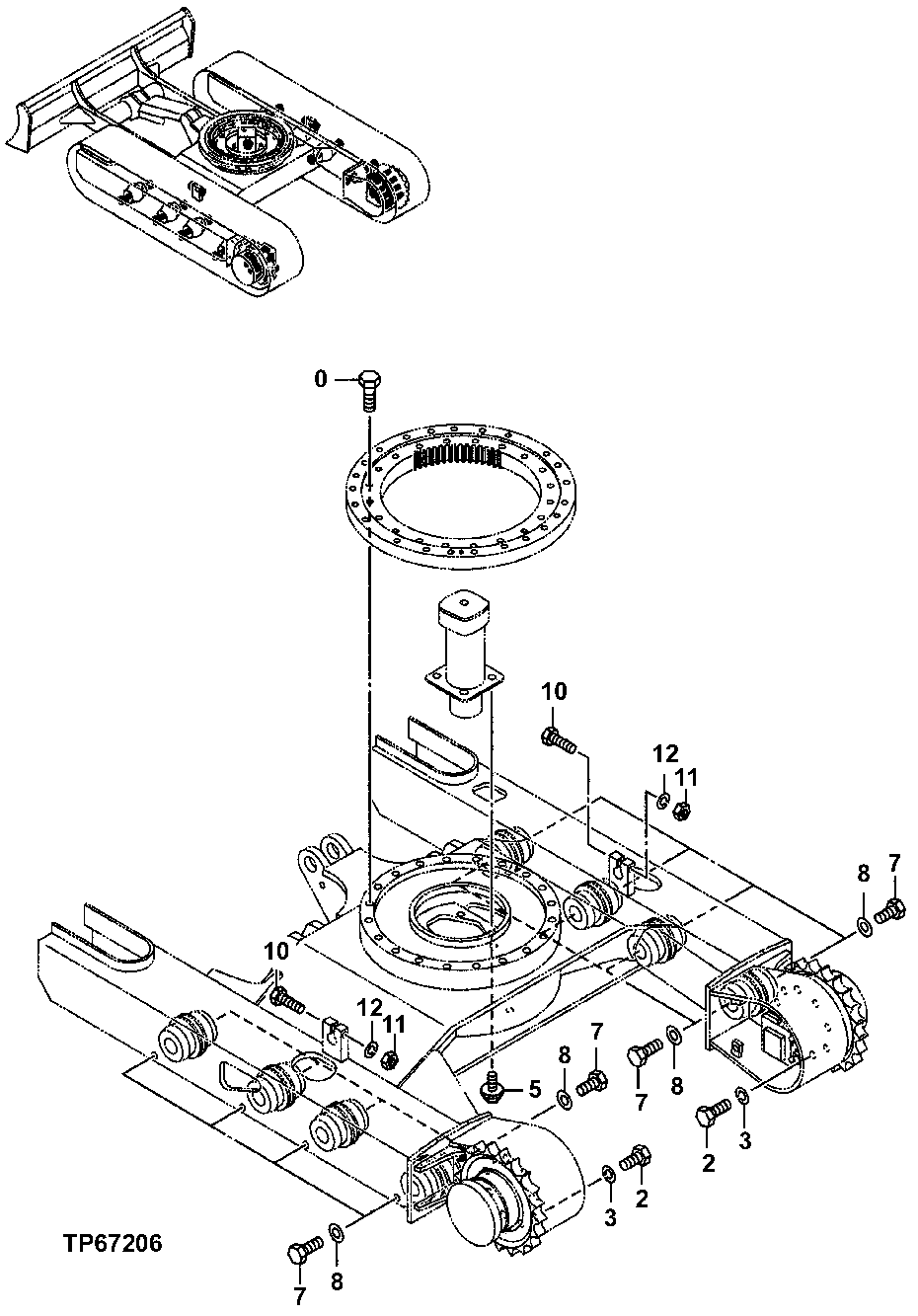 Схема запчастей John Deere 5ZTS - 8 - BOLT KIT 0260 HYDRAULIC SYSTEM