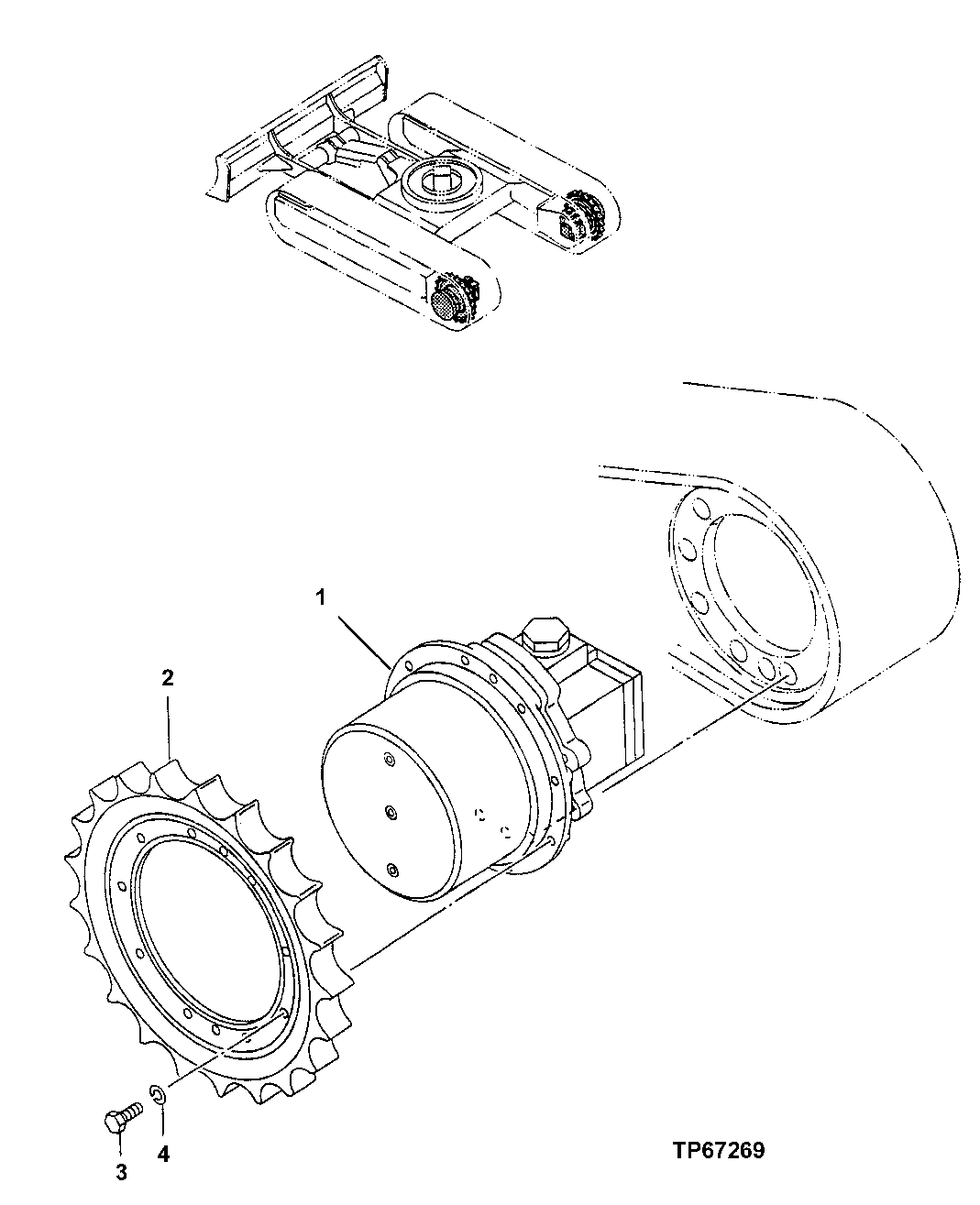 Схема запчастей John Deere 5ZTS - 9 - TRAVEL DEVICE 0260 HYDRAULIC SYSTEM