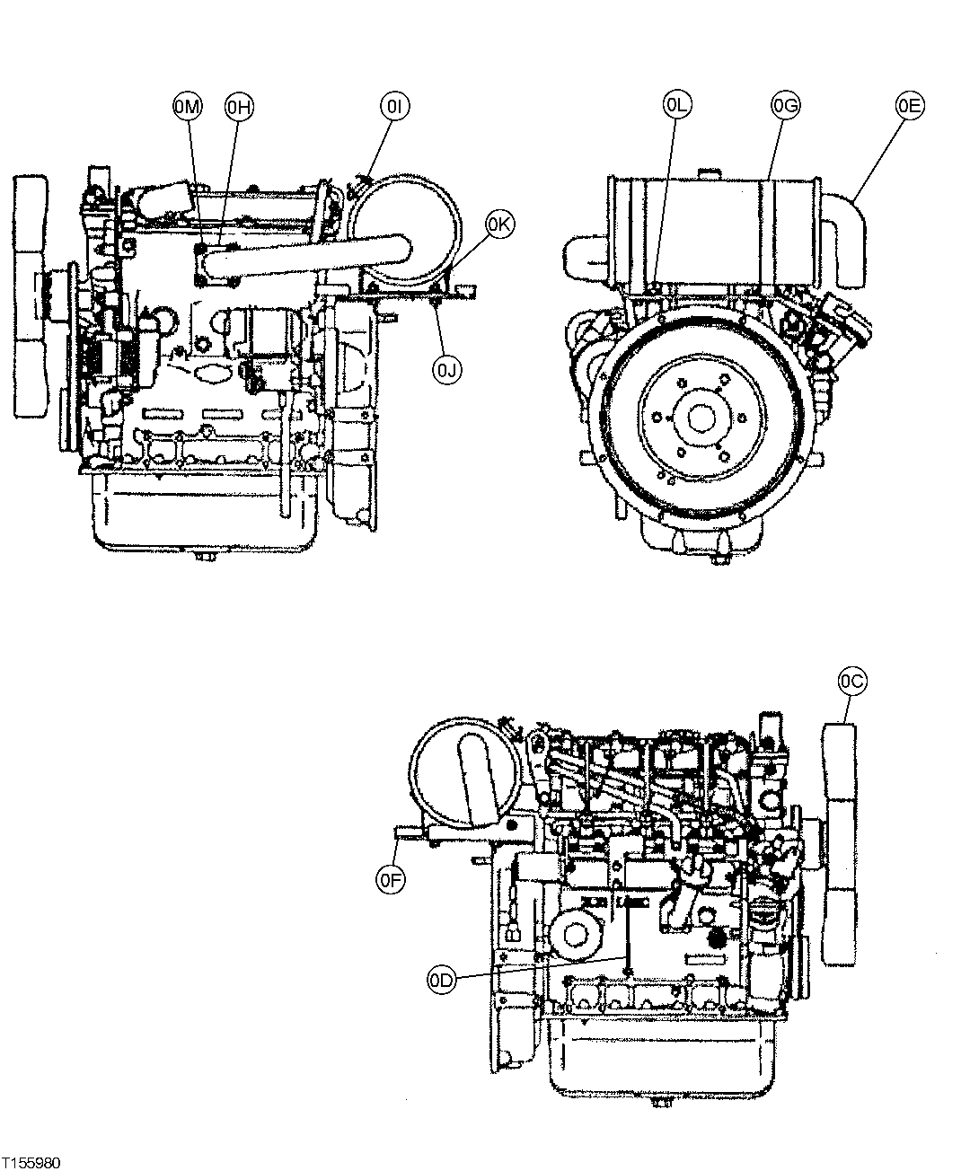 Схема запчастей John Deere 5ZTS - 50 - MUFFLER AND MOUNTING HARDWARE (SERIAL NUMBER 230024- ) 0530 EXTERNAL EXHAUST SYSTEMS