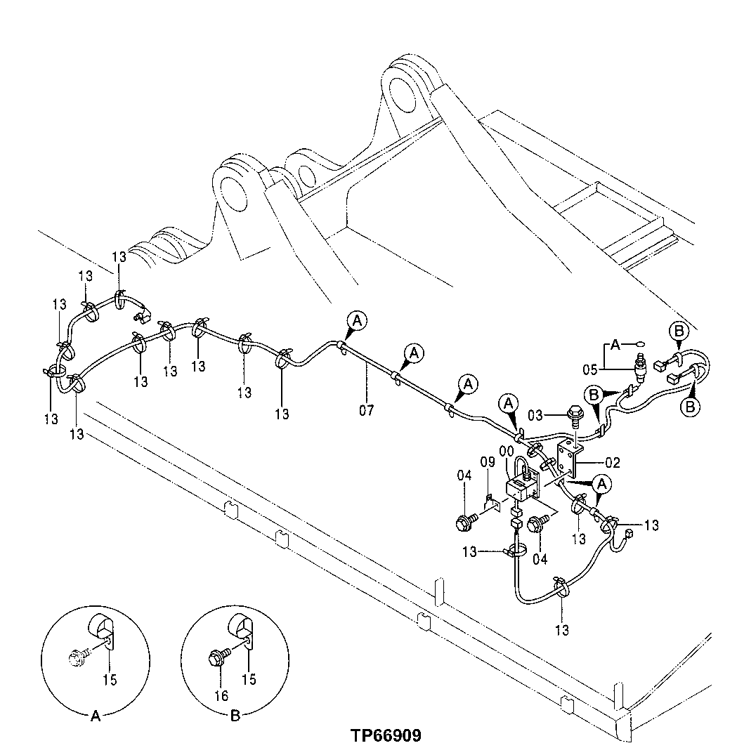 Схема запчастей John Deere 50 - 207 - ELECTRIC PARTS REMOVAL DEVICE 3360 HYDRAULIC SYSTEM