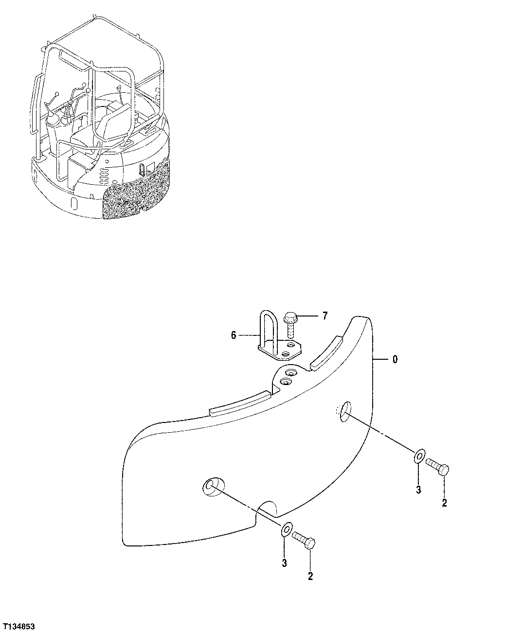 Схема запчастей John Deere 7ZTS - 51 - COUNTERWEIGHT 1749 CHASSIS WEIGHTS