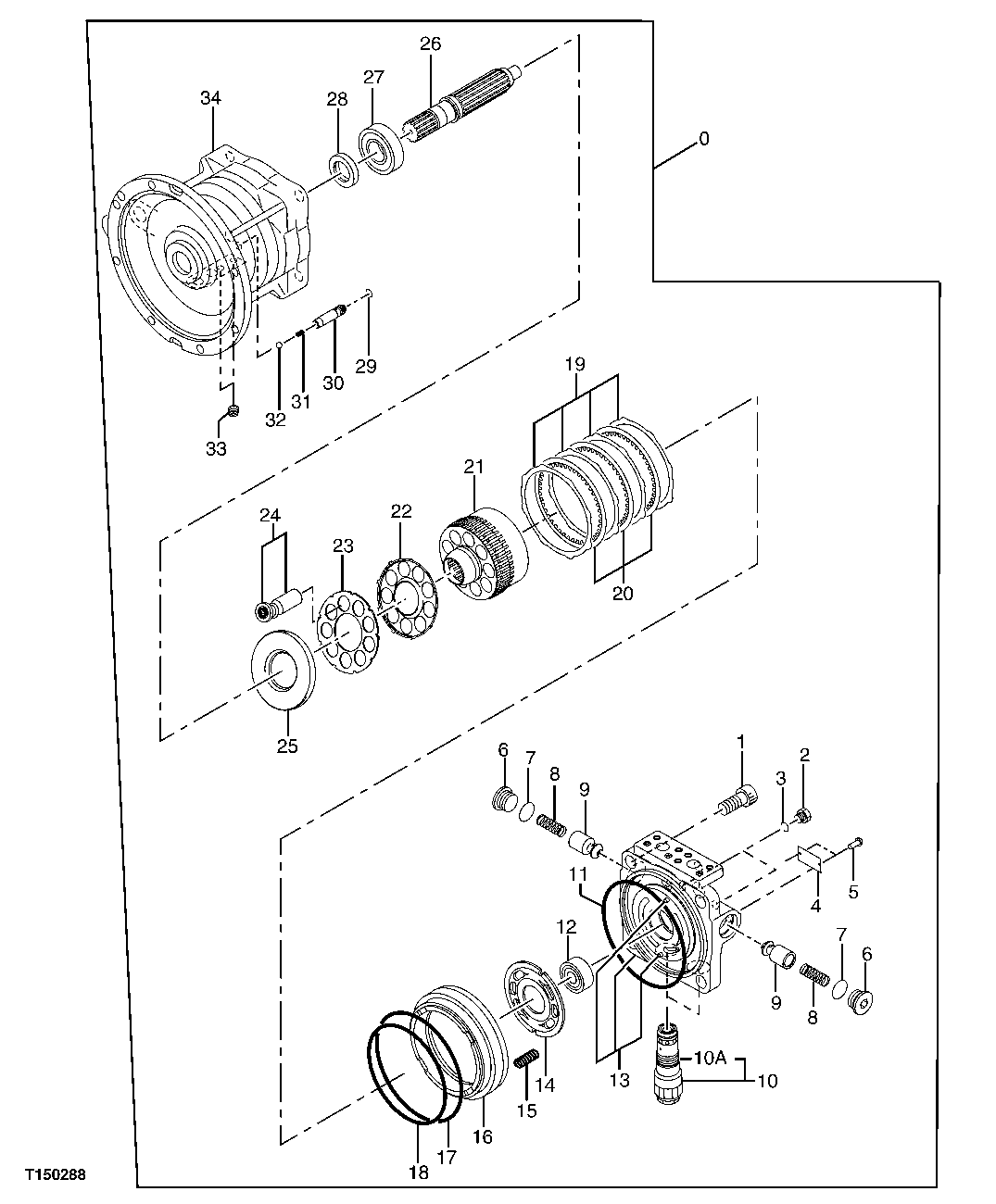 Схема запчастей John Deere 00C LC - 255 - SWING OIL MOTOR 4367 MOTORS