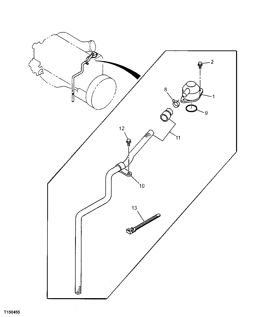 Схема запчастей John Deere 00C - 28 - VENTILATION SYSTEM 0408 VENTILATING SYSTEM