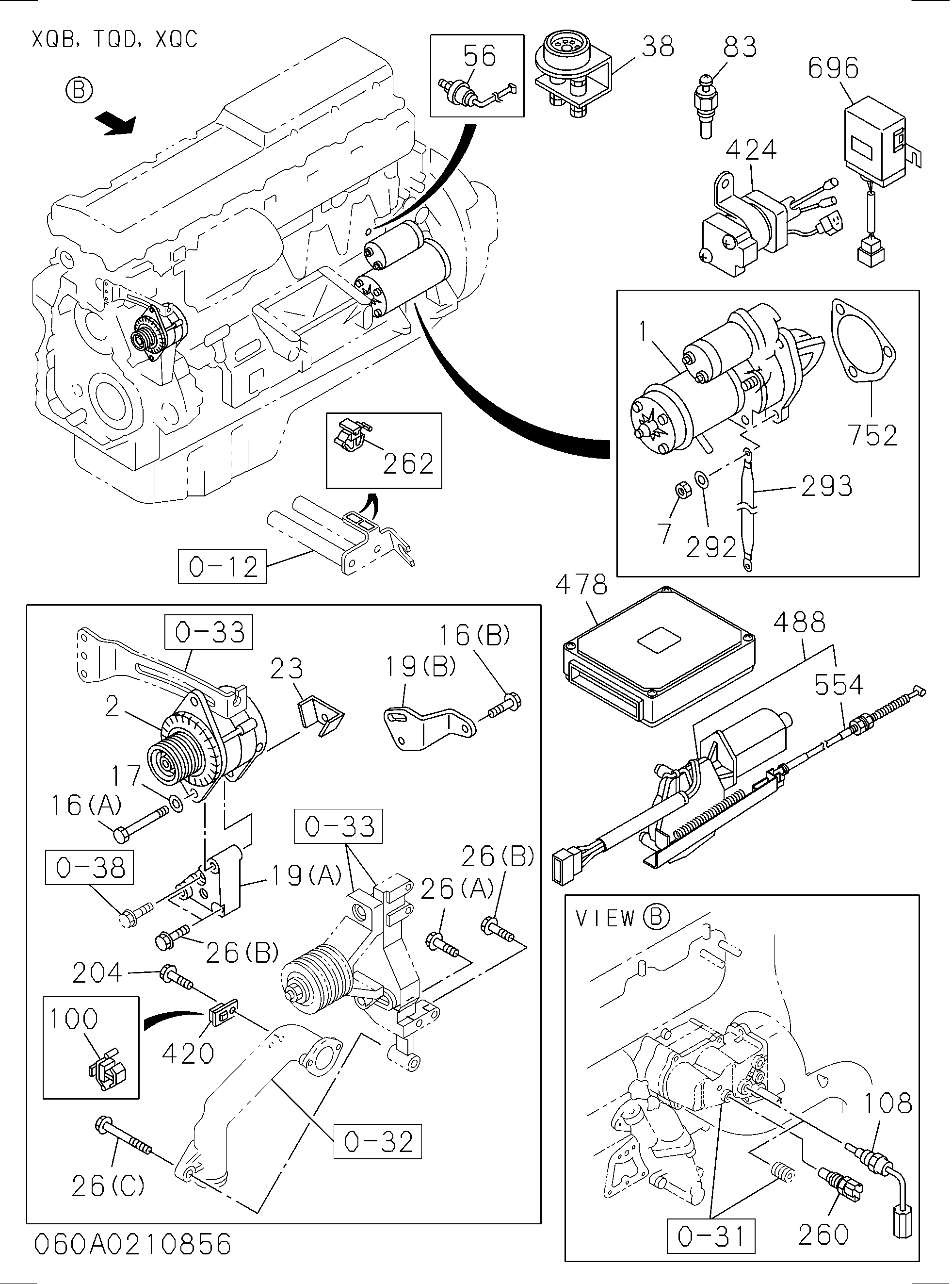 Схема запчастей John Deere 00C - 108 - 0-60 Engine Electrical Control Parts 0400B Engine - Miscellaneous Engine / Complete Engine