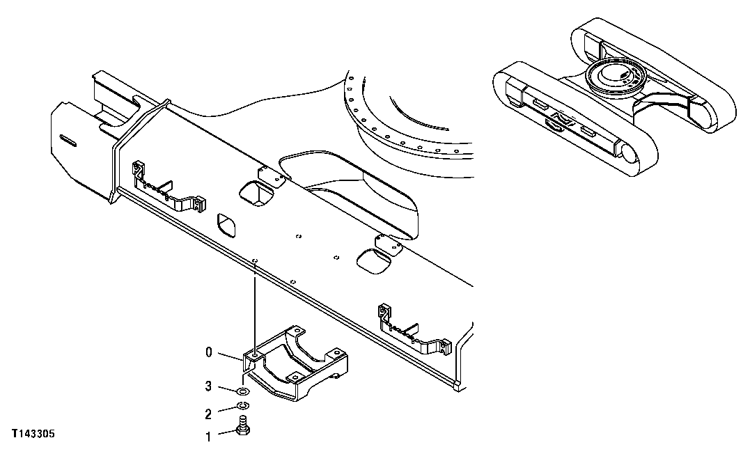 Схема запчастей John Deere 00CLC - 2 - TRACK GUARD 0130 Track Systems