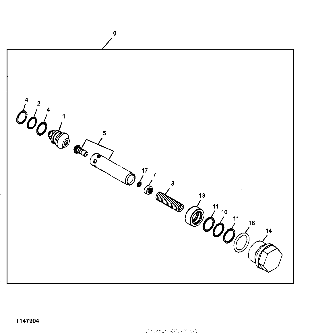 Схема запчастей John Deere 30CLC - 21 - Brake Valve Relief Valve 0267 HYDRAULIC DRIVE MOTOR