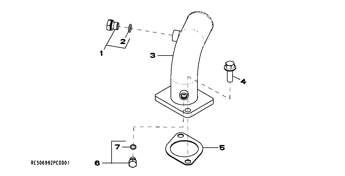 Схема запчастей John Deere 30CLC - 29 - 1774 AIR INTAKE 0400 Engine 6068HT054-RE507967 6068HT054