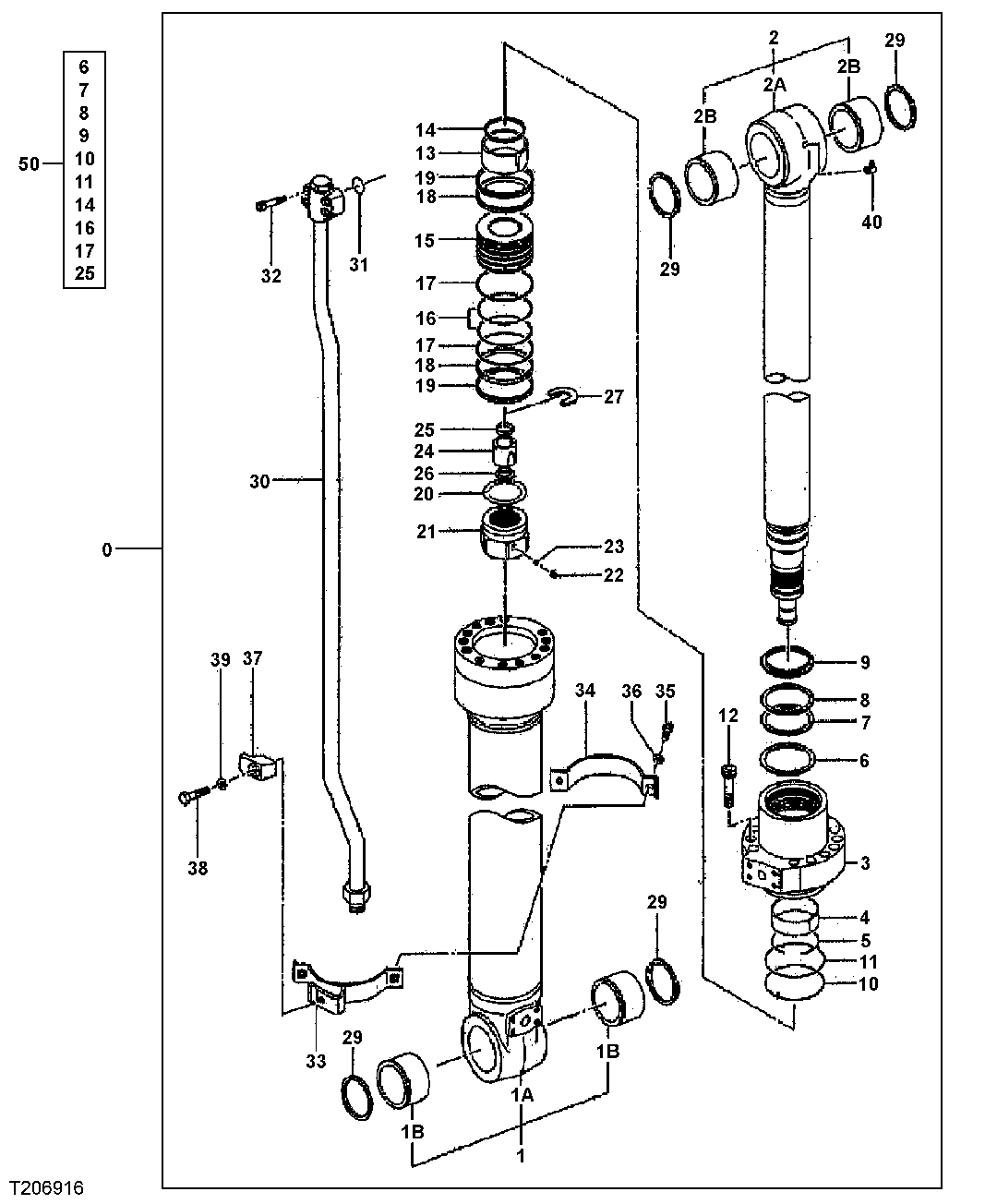 Схема запчастей John Deere 30CLC - 236 - Arm Cylinder (603583 - ) 3360 HYDRAULIC SYSTEM