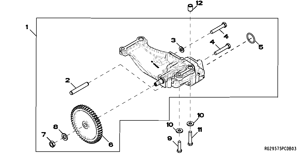 Схема запчастей John Deere 30CLC - 50 - 5002 OIL PUMP 0400A 6081HT002 6081HT002 6081HT002