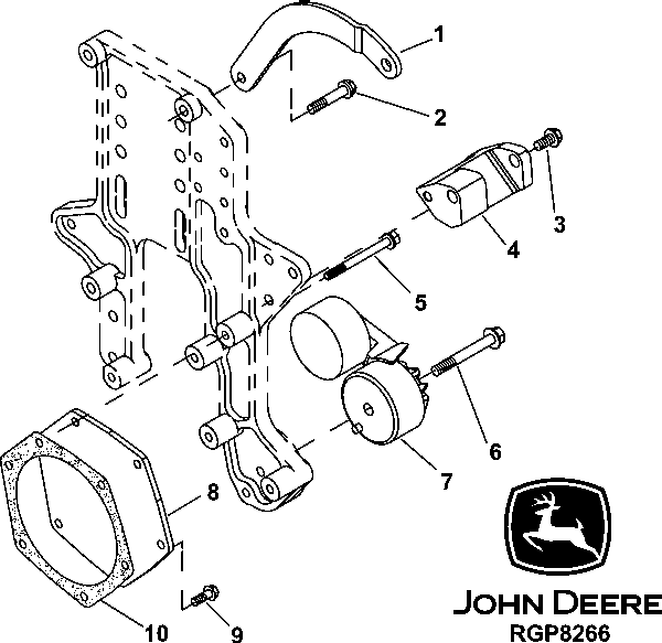 Схема запчастей John Deere 30CLC - 76 - 6212 ALTERNATOR BRACKETS 0400A 6081HT002 6081HT002 6081HT002