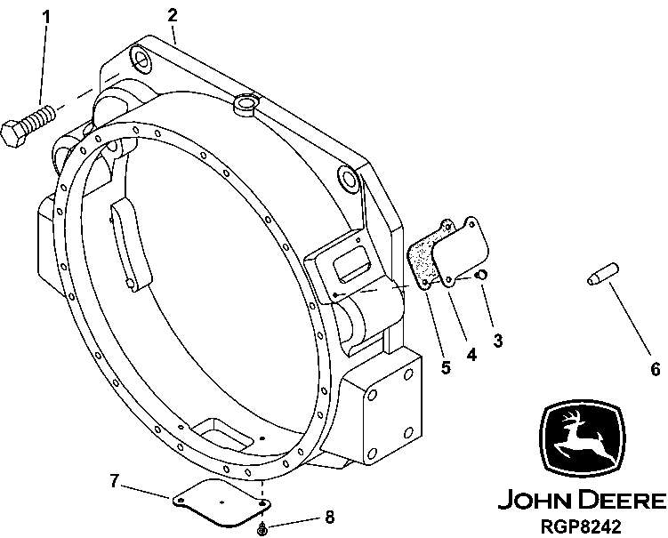 Схема запчастей John Deere 30CLC - 81 - 1426 FLYWHEEL HOUSING (SAE #2) 0400A 6081HT002 6081HT002 6081HT002