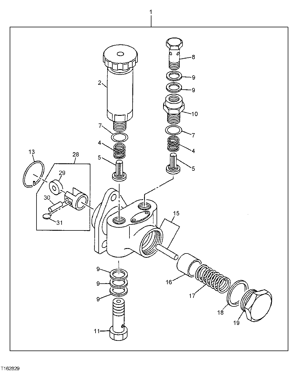 Схема запчастей John Deere 60C LC - 34 - FUEL FEED (PUMP) 0413 FUEL INJECTION SYSTEM