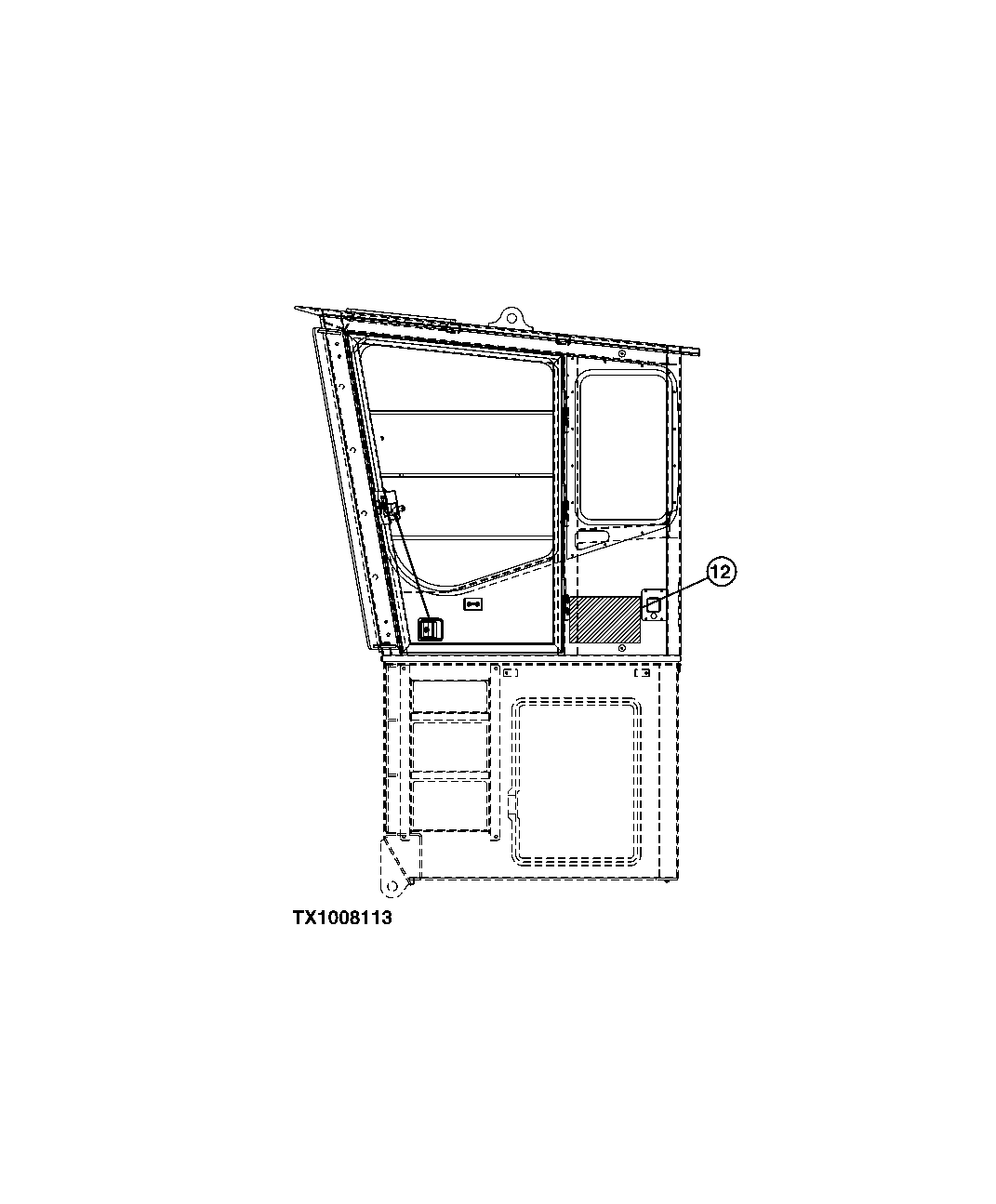 Схема запчастей John Deere 7C ZTS - 237 - FORESTRY CAB LEAPING DEER DECAL 1322 DECALS & TRADEMARKS