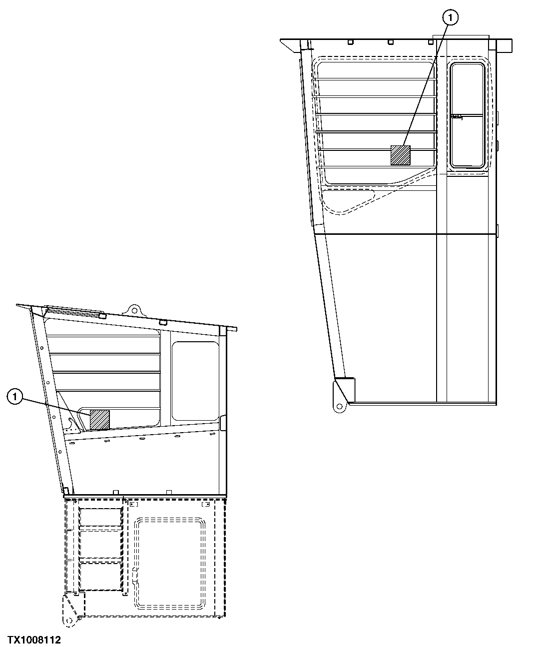 Схема запчастей John Deere 7C ZTS - 240 - CONTROL PATTERN LABEL 1322 DECALS & TRADEMARKS