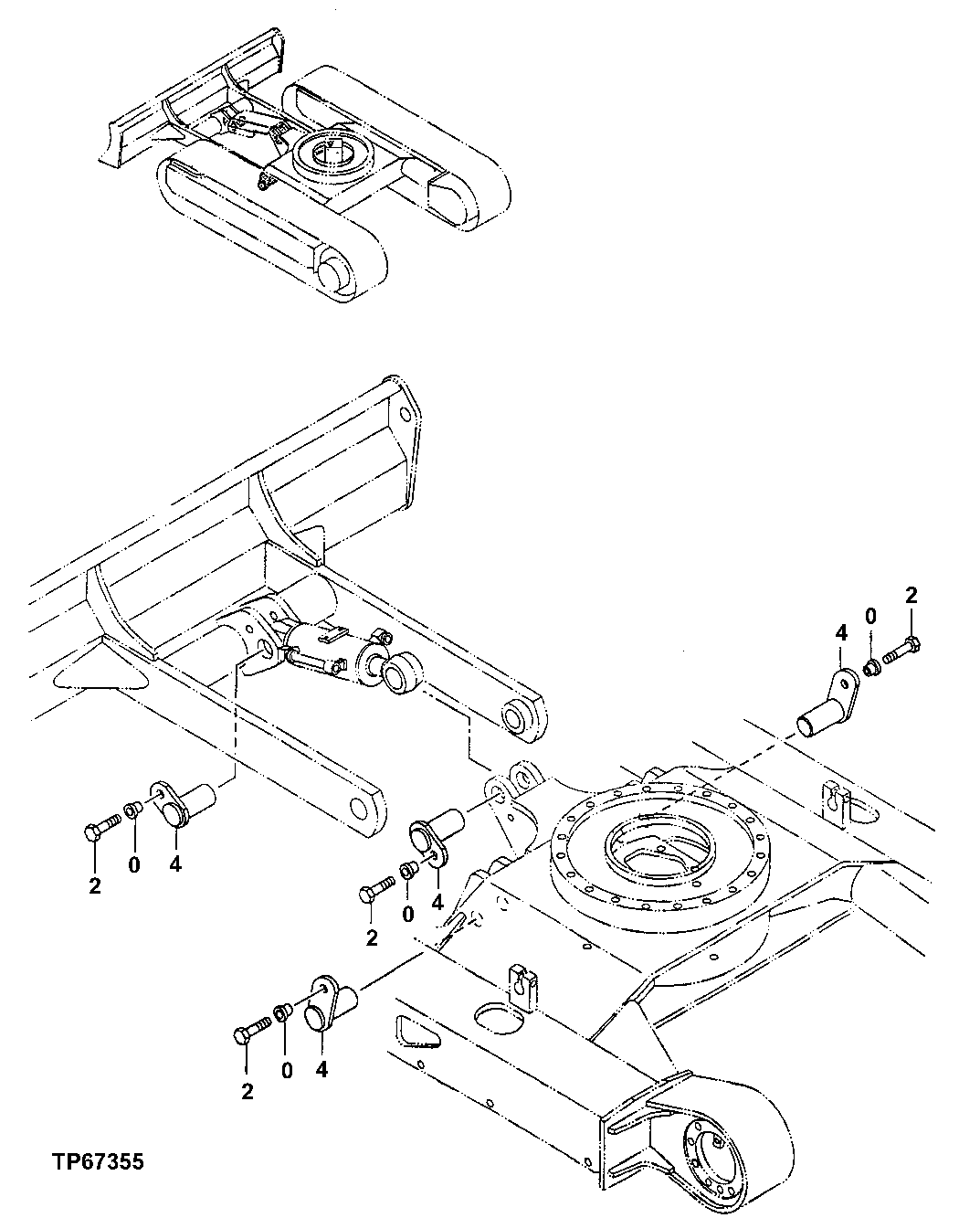 Схема запчастей John Deere 5C ZTS - 120 - Blade Support 3301 BLADES AND SIDE CUTTERS
