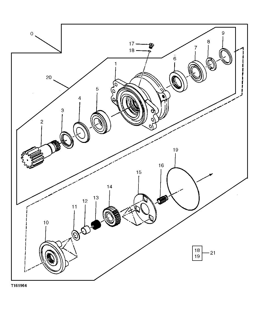 Схема запчастей John Deere 5C ZTS - 208 - SWING MOTOR AND GEARBOX HOUSING COMPONENTS 4367 Motors