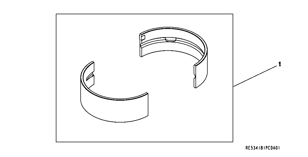 Схема запчастей John Deere 35C RTS - 149 - 9901 (MAIN BEARING) 0400B 6081HT008 6081HT008-RE527869 6081HT008
