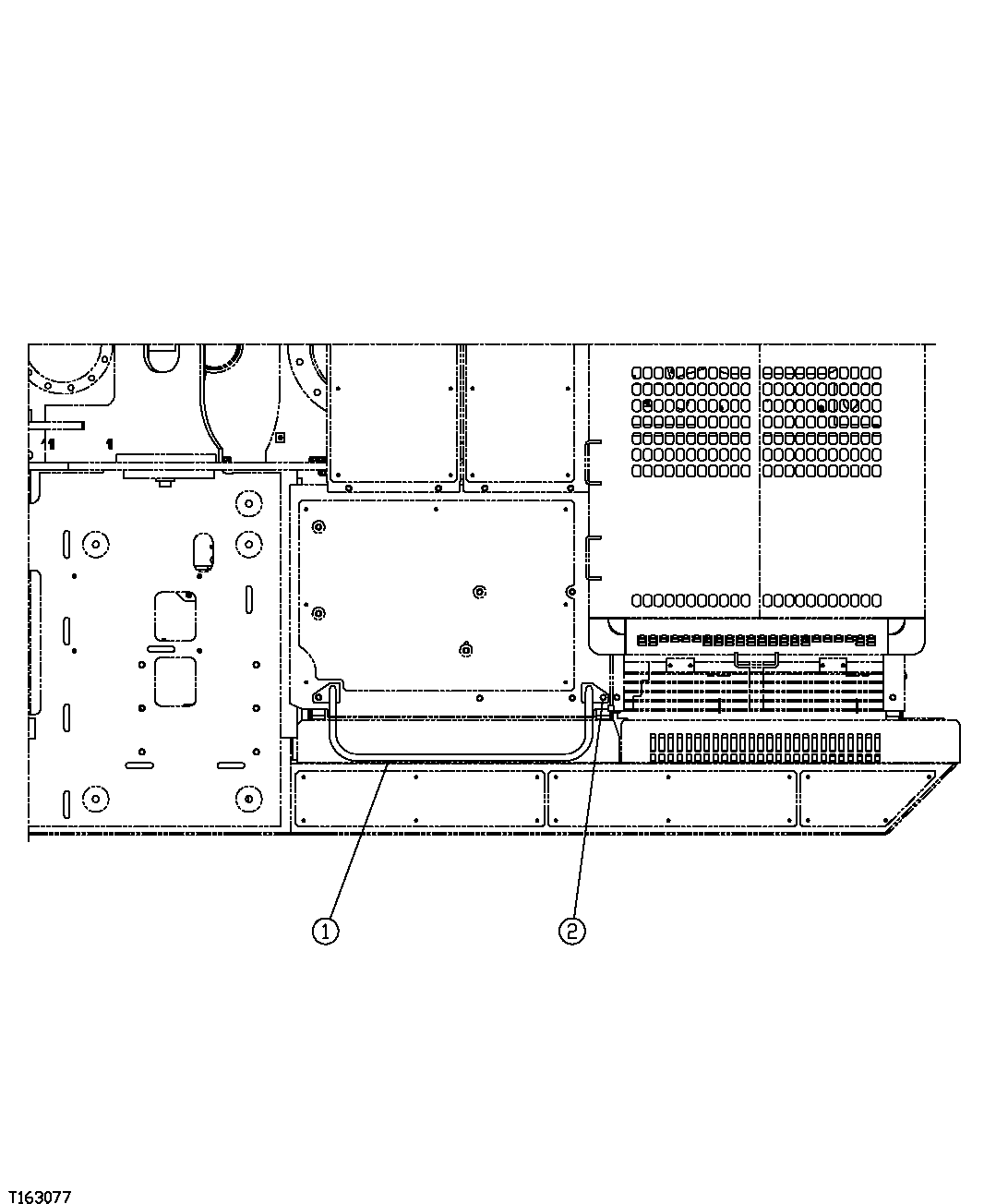 Схема запчастей John Deere 35C RTS - 295 - LEFT SIDE HANDRAIL 1822 STEPS & HANDHOLDS